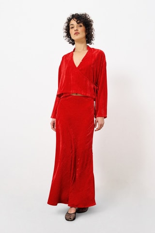 Jupe midi Colomba - Rouge