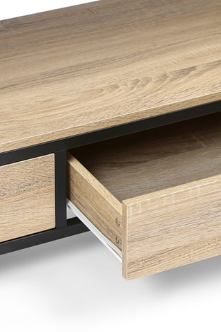 Mobile TV in legno 2 cassetti  Memphis - 113 x 40 x 55 cm