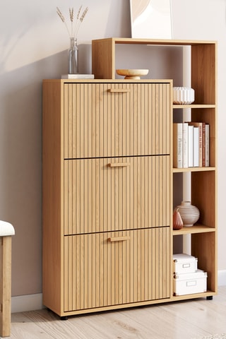 Scarpiera 3 sportelli Faustine - 133 x 86,5 x 24 cm