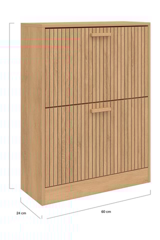 Scarpiera 2 ante Faustine - 60 x 80 x 24 cm