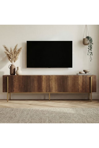Meuble TV 2 portes Nexus - 180 x 45 x 30 cm