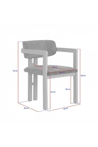Chaise en hêtre Toscana - 76 x 54 x 54 cm