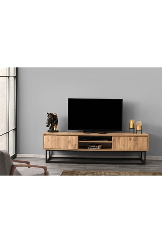 Meuble TV 2 tiroirs - 180 x 50 x 40 cm