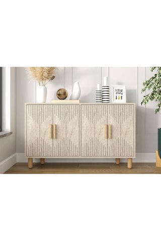 Console 4 portes Roger - 120 x 73,6 x 29,6 cm