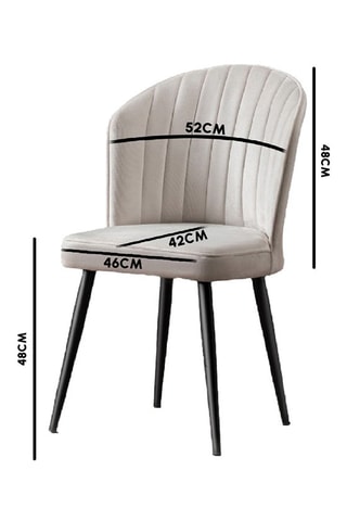 4 chaises - 52 x 85 x 42 cm