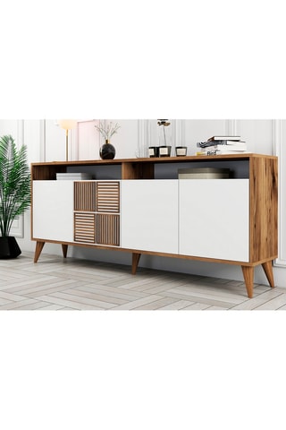 Bahut 4 portes  - 180 x 78,6 x 35 cm