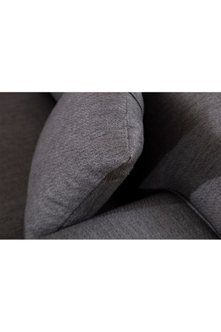 Canapé Petra - Anthracite - 2 places - Revêtement en polyester