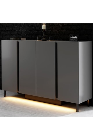 Console 4 portes Paris - 127 x 80 x 32 cm