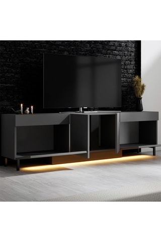 Meuble TV 2 portes Paris - 180 x 50 x 32 cm