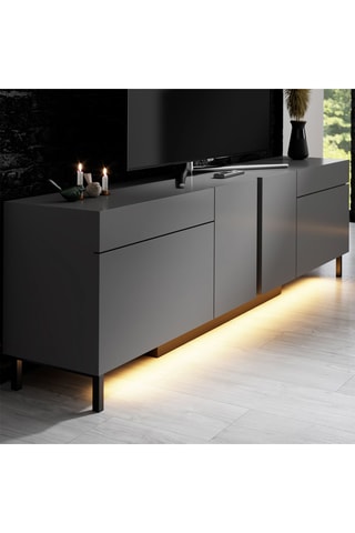 Meuble TV 2 portes Paris - 180 x 50 x 32 cm