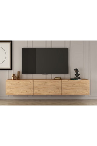 Meuble TV 3 abattants West - 150 x 30 x 32 cm
