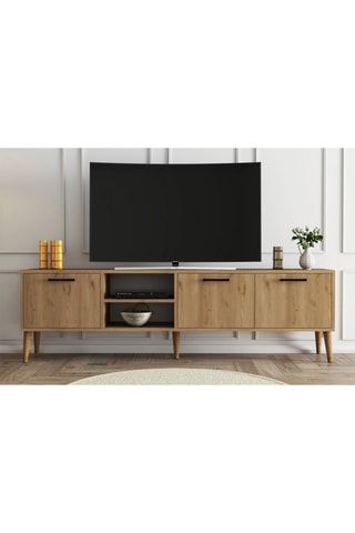 Meuble TV 3 abattants - 180 x 53 x 35 cm