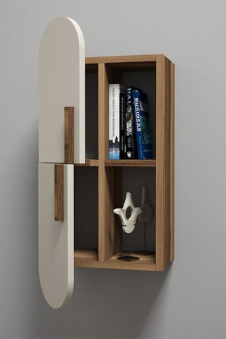 Etagère murale 2 niveaux Rose - 35 x 60 x 22 cm