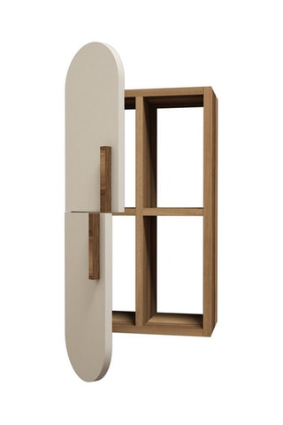 Etagère murale 2 niveaux Rose - 35 x 60 x 22 cm