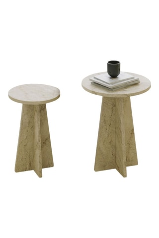 2 Tables d'appoint - 40 x 50 / 30 x 45 cm
