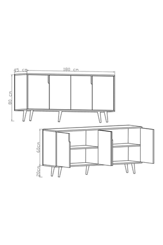 Buffet Latina Modern - 180 x 45 x 80 cm