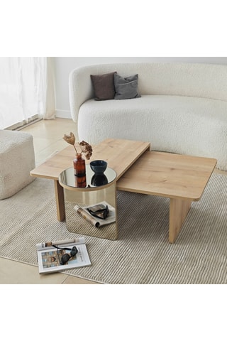 Table basse Luna 2 - 105 x 82 x 40 cm