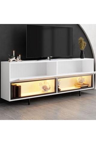 Meuble TV 2 portes Ekol Down - 180 x 32 x 67 cm