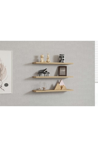 3 étagères murales - 60 x 1,8 x 14,5 cm
