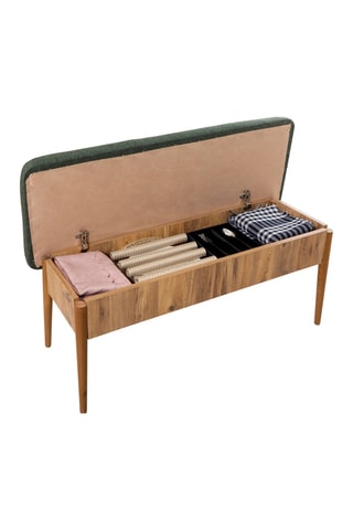 Banc-coffre Vina Bank Green Atlantic - 110 x 85 x 40 cm