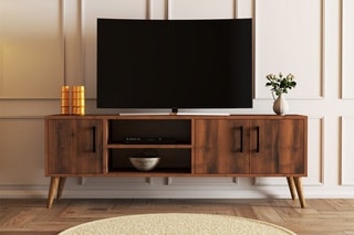 Meuble TV 3 portes - 150 x 52 x 34 cm