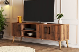 Meuble TV 3 portes - 150 x 52 x 34 cm