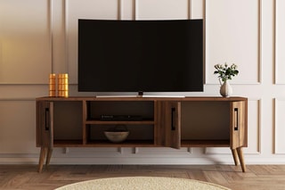 Meuble TV 3 portes - 150 x 52 x 34 cm