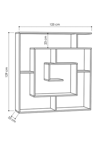 Etagère - 129 x 125 x 22 cm