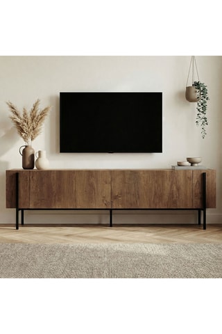 Meuble TV 2 abattants - 180 x 45,5 x 29,5 cm