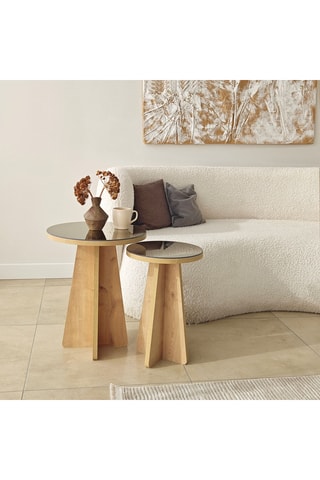 2 tables basses - 50 x 40 et 45 x 30 cm