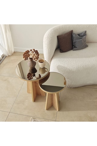 2 tables basses - 50 x 40 et 45 x 30 cm