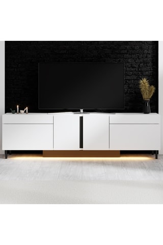 Meuble TV 2 abattants - 180 x 50 x 32 cm