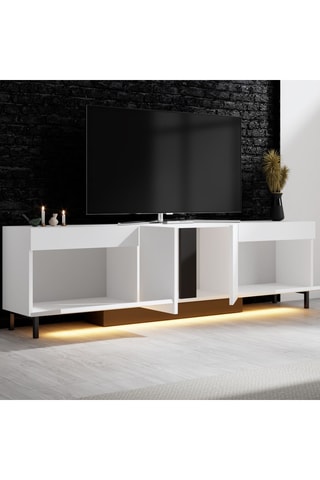 Meuble TV 2 abattants - 180 x 50 x 32 cm