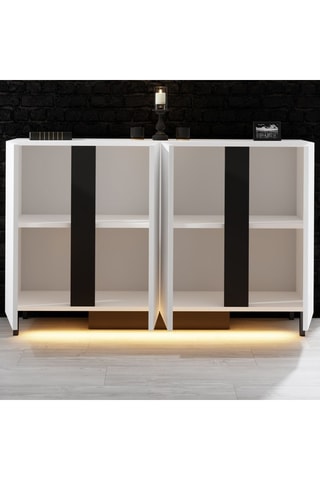 Console 4 portes - 80 x 127 x 32 cm