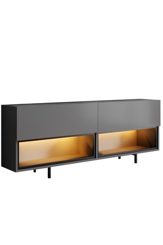 Meuble TV 2 abattants - 180 x 32 x 57 cm