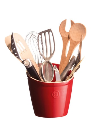 Pot à ustensiles en céramique HR® - 15,5 x 15,5 x 16,5 cm