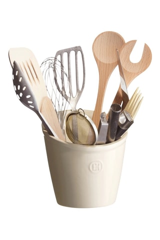 Pot à ustensiles en céramique HR® - 15,5 x 15,5 x 16,5 cm