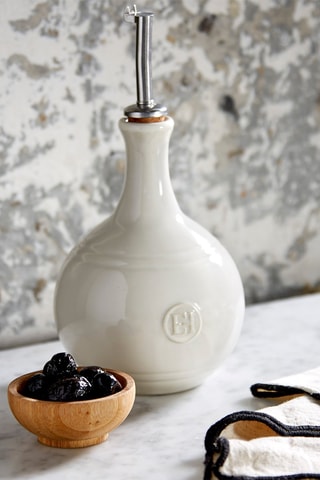 Huilier vinaigrier en céramique et acier inoxydable  40 cl