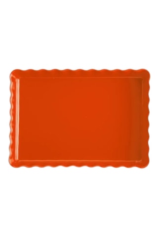 Plat à tartes et tourtes en céramique - 33,5 x 24 x 5 cm