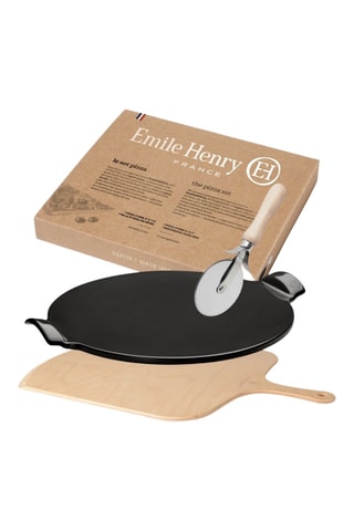 Pack pizza maison en bois de hêtre et céramique