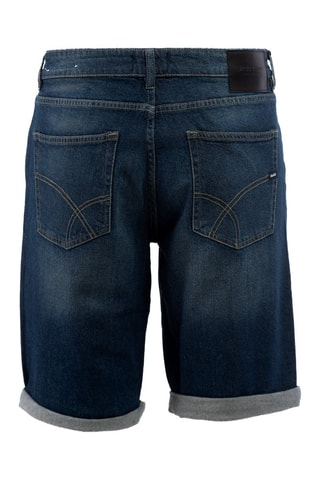 Short en jean - Bleu et gris