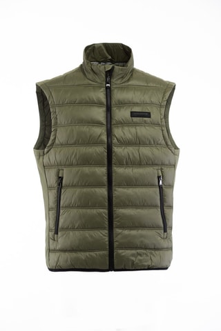 Doudoune sans manches - Noir et vert