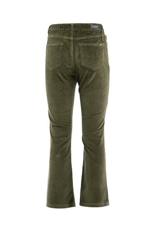 Pantalon wide legs en velours - Vert
