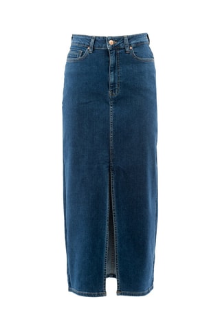 Jupe longue en jean - Bleu