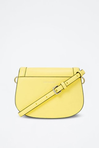 Sac bandoulière en cuir - Jaune