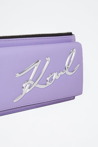 Sac bandoulière en cuir - Mauve