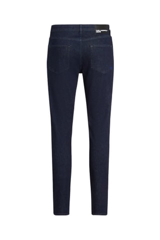 Jean slim en coton biologique - Bleu foncé