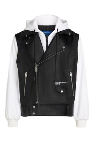 Veste trompe-l'œil - Noir