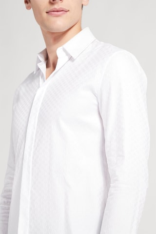 Chemise slim 100% coton biologique - Blanc