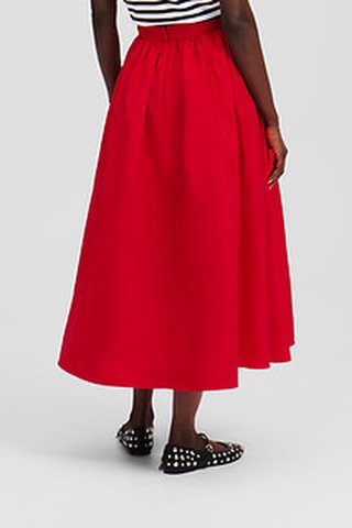 Jupe trapèze - Rouge